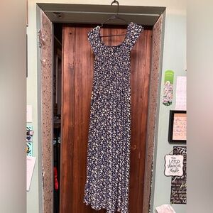 Floral Blue Maxi Dress